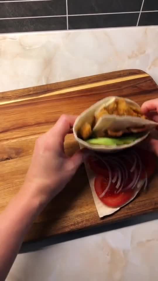 Bacon Avocado Cheese Spicy Wrap🔥
