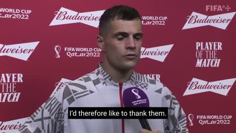 Granit Xhaka - Budweiser Player of the Match Serbia vs Switzerland