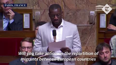 Moment far-right MP shouts 'go back to Africa' during French Parliament