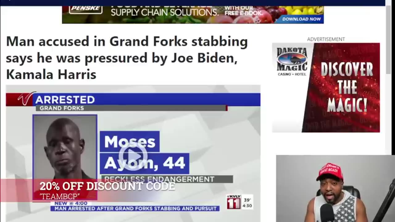 Black Liberal Almost Stabs White Man To Death Over Biden Declaring Trump Supporters Are Garbage!