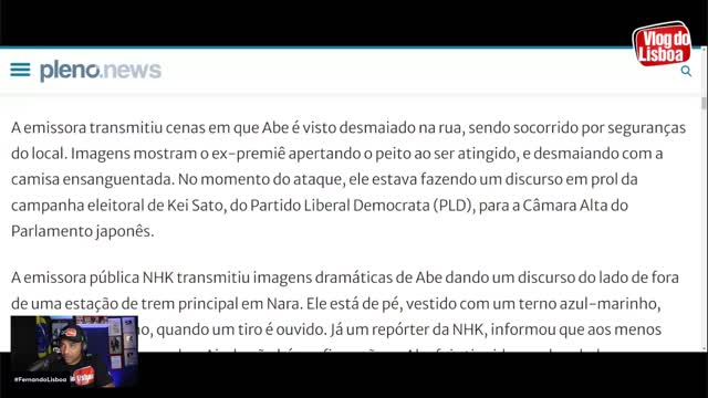 BOLSONARO SE EMOCIONA EM FORTE DISCURSO - ATENTADO CONTRA SHINZO ABE - UM NOVO ADELIO BISPO