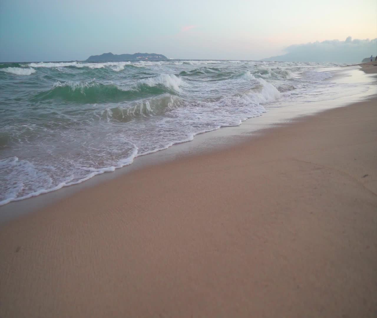 Clear sea, golden sand beach