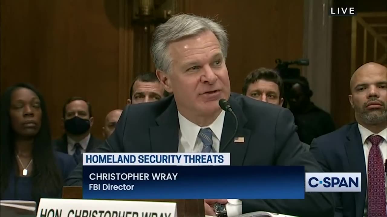 “It’s Not Time For Panic”-C.Wray (FBI) | Check Description