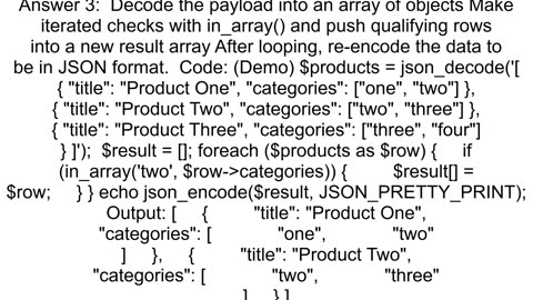 Keep rows in a 2d array where a column39s subarray contains a specific value