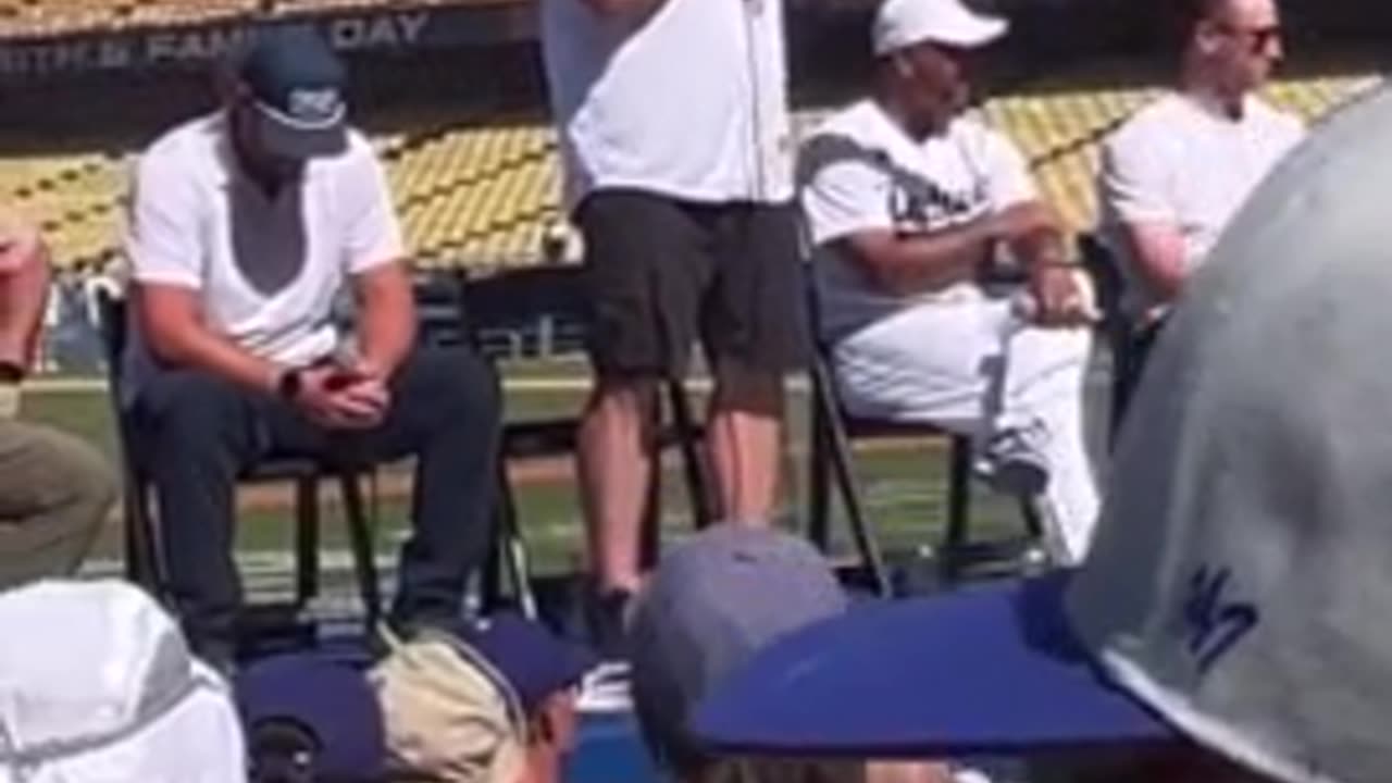 Chris Pratt Speaking at the Dodgers Christian Faith and Family Day