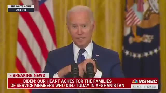 Biden BLAMES TRUMP for Afghanistan Mess HE Created