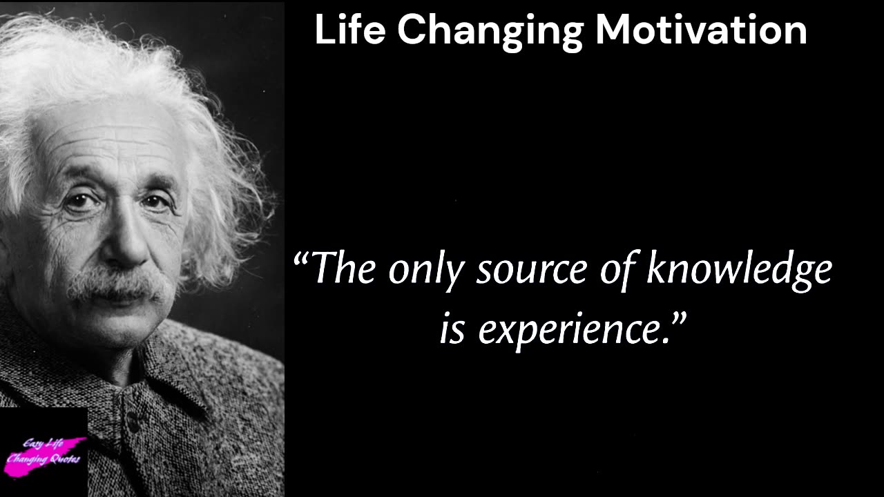 Albert Einstein's Life Changing Words | Life Changing Motivational video