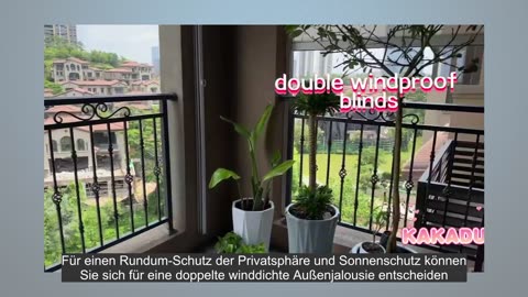 Professional double windproof outdoor blinds manufacturers