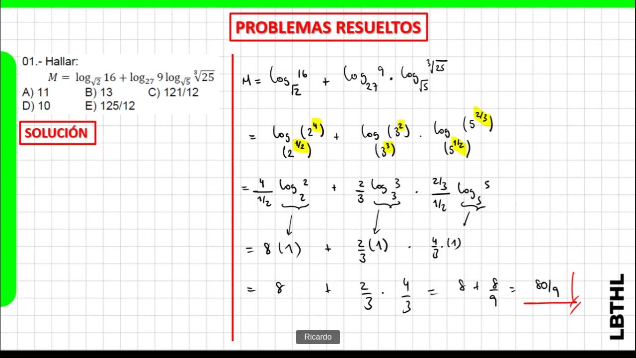 MATEMÁTICAS DESDE CERO LBTHL 2022 | Semana 09 | ÁLGEBRA