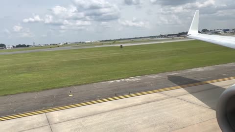 American 737-800 Takeoff out of Charlotte, Inflight, Firm Landing at New York JFK