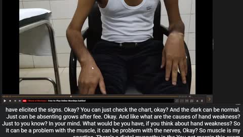 ST5.a 40 year old man with hand weakness discussion