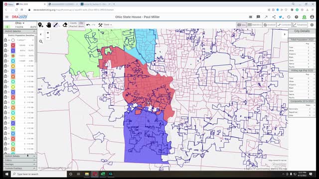 Ohio General Assembly Redistricting Plan - part 1