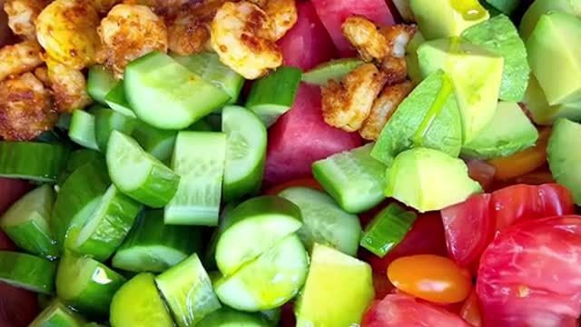 Replying to @lucklessfish HEIRLOOM TOMATO AND WATERMELON SALAD 😍