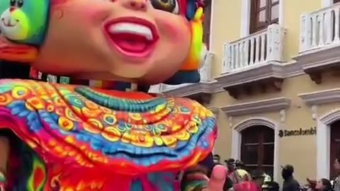 A carnival in Colombia