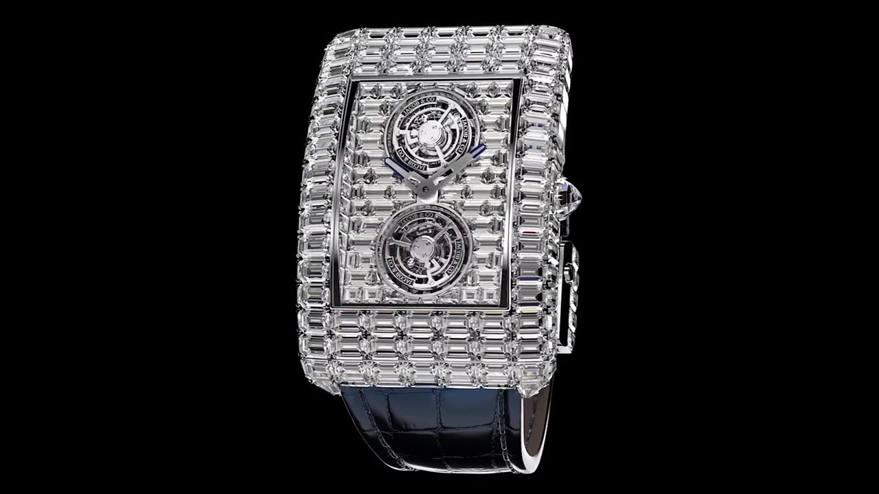 The Jacob & Co. Billionaire Double Tourbillion Assembly