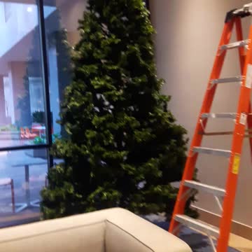 Office Building decorated with lil Bing Crosby