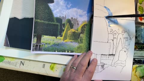LEVENS HALL watercolour stage HD-5