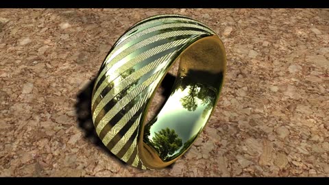 3D Gold ring skin40
