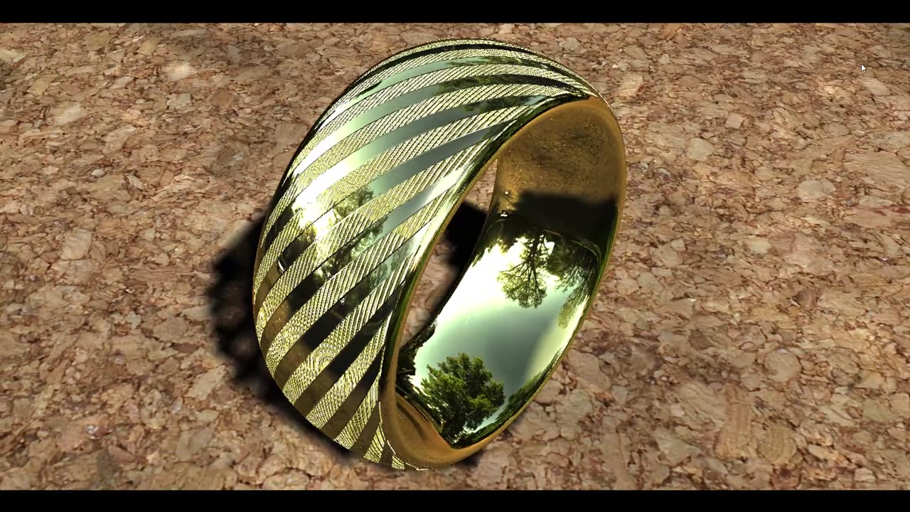 3D Gold ring skin40