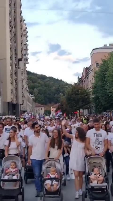 Pochod pro rodinu v Srbsku