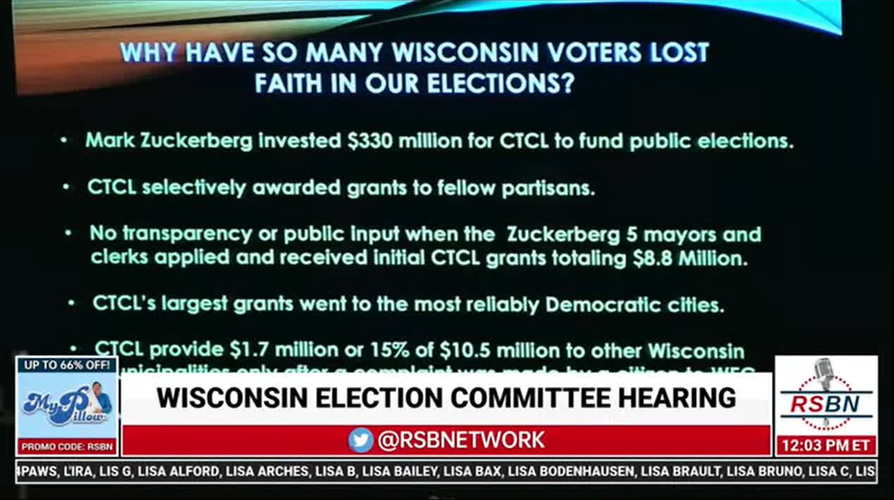 WI Special Counsel Michael Gableman recommends decertifying 2020 election - Part Two