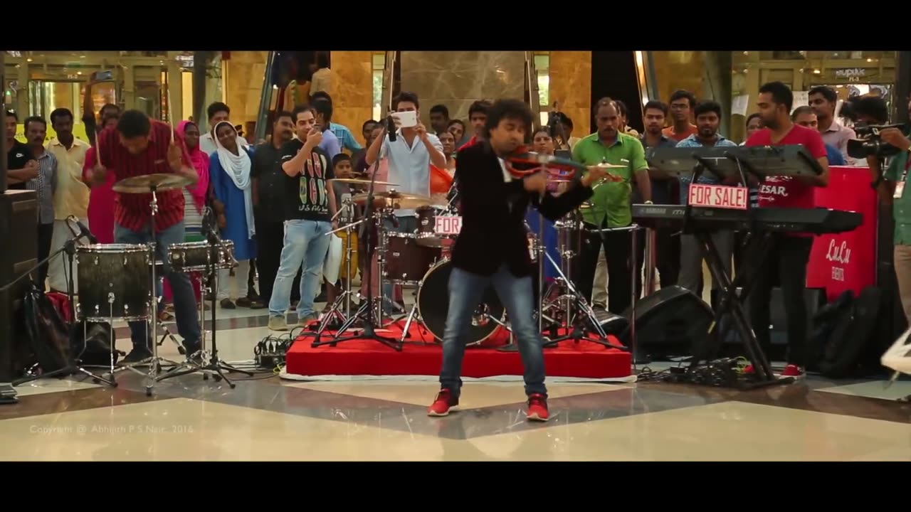 First Time In India..!! Instrumental FlashMob -Abhijith P S Nair &Band feat. Fahad Fasil(A.R.Rahman)