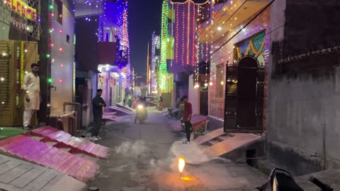 Indian DIWALI cracker burst