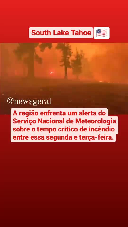 Region faces an alert from the national meteorological service about the critical time of the fire