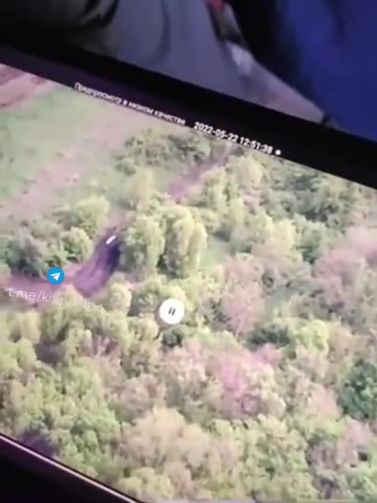 Russian APC Hits a Mine