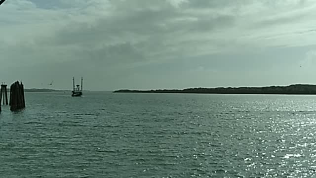 Boat coming into port