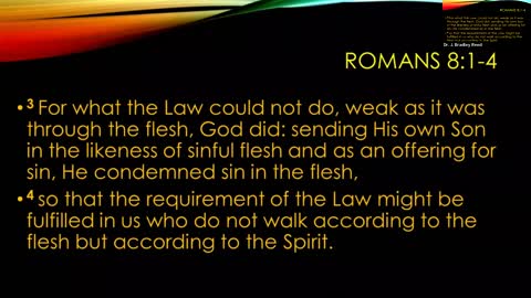 No Condemnation! (Romans 8)