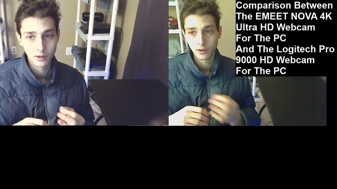 Outtake #195 Of The Comparison Between EMEET NOVA 4K Ultra HD Webcam And Logitech Pro 9000 HD Webcam