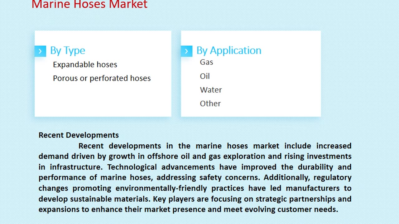 Marine Hoses Market: Insights and Forecast to 2033 | Market Strides