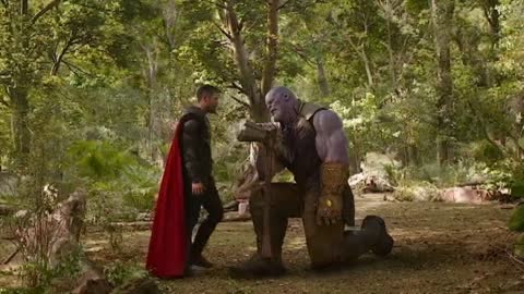 Thanos Vs Thor Fight Scene Thanos Snaps His Fingers Avengers Infinity War HD