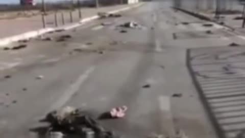 2023-11-25 - GAZA corridoio verde verso sud disseminato di cadaveri