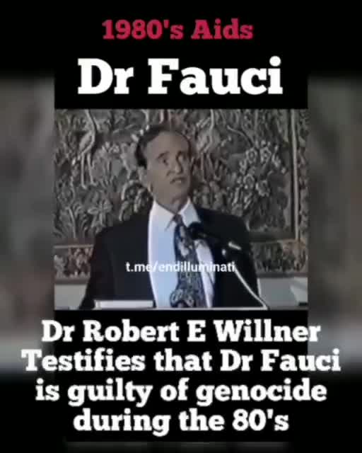Fauci is guilty of genocide during the 80's.