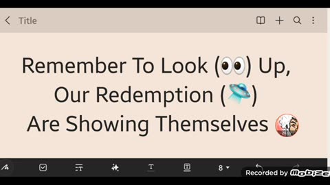 GMS - Remember To Look (👀) Up, Our Redemption (🛸) Are Showing Themselves.