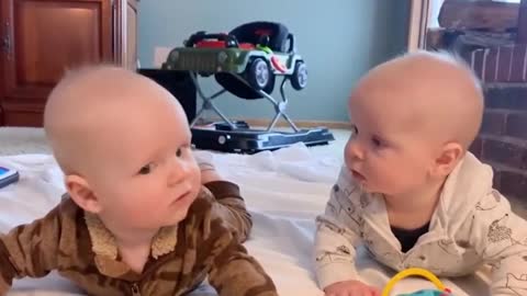 Best Funny Twin Baby-Funny Twins Baby Video