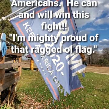 This ragged ol flag will never be replaced