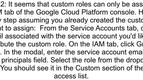 Custom role not listing in quotService Accountsquot