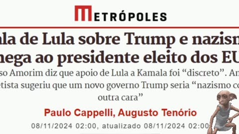 Fala de lula sobre Trump e Nazismo chega ao presidente eleito dos Estados Unidos.