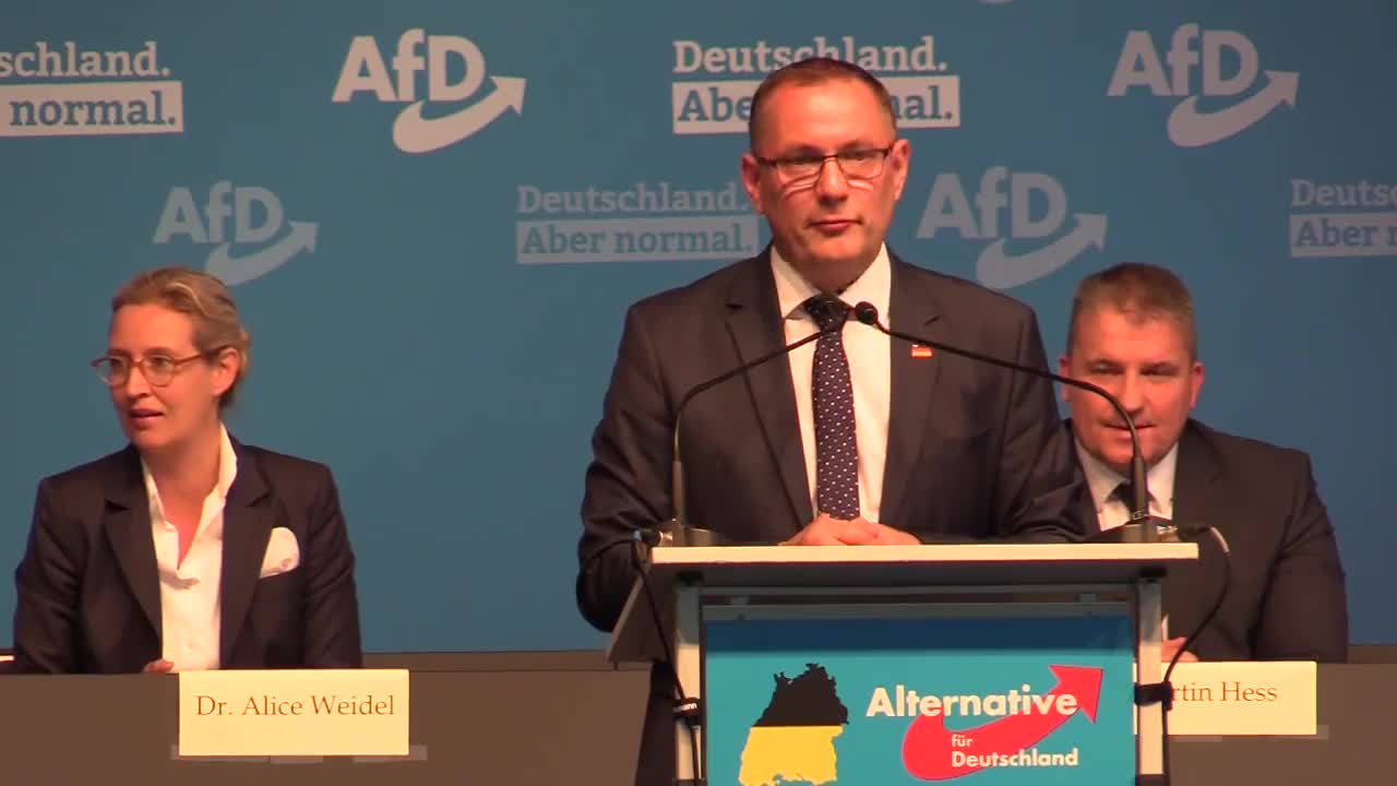 Tino Chrupalla - Grußwort auf dem 17. Landesparteitag der AfD Baden-Württemberg in Stuttgart