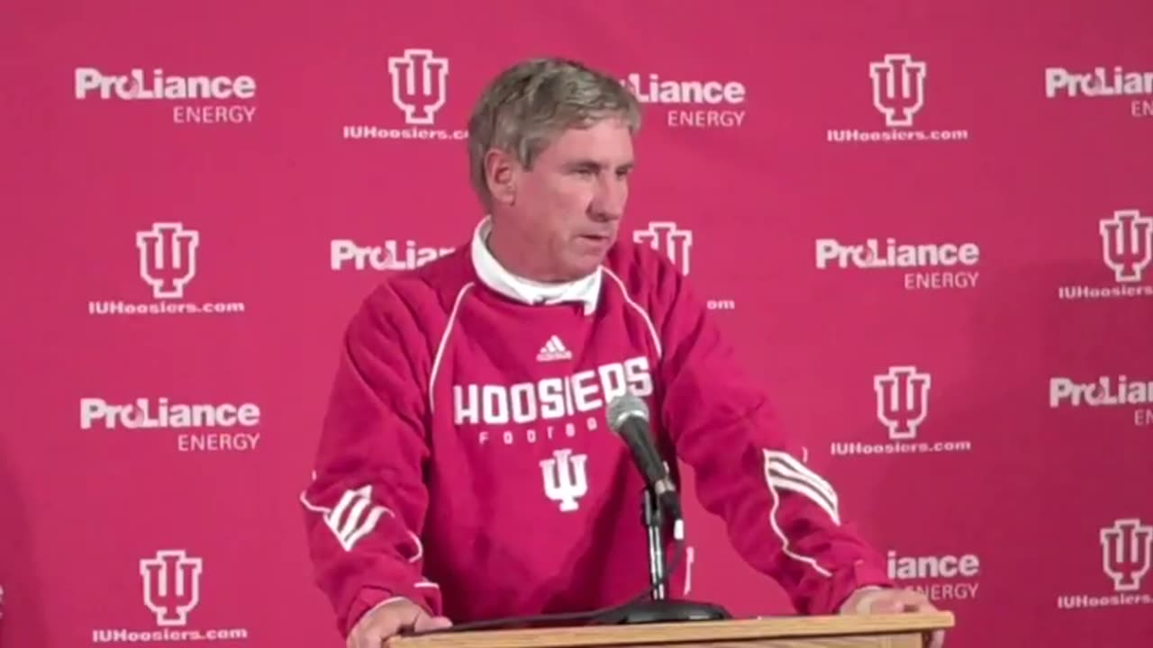 November 6, 2010 - Indiana University Head Football Coach Bill Lynch After Iowa Game