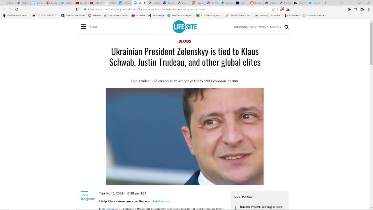 President Zelensky (Ties To WEF Klaus Schwab)*A Man That Can Do It All!*Actor-Dancer-Singer-Comedian