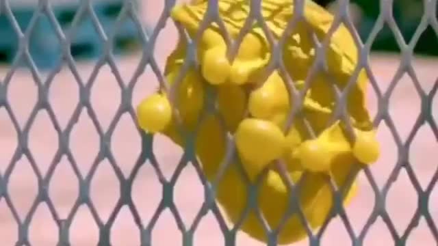 watch this video and look how impressive an exploding balloon can be