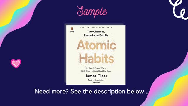 Book Recommendations | Atomic Habits | Self Help