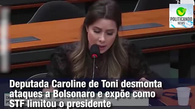 Carol de Toni overturns narrative against Bolsonaro.