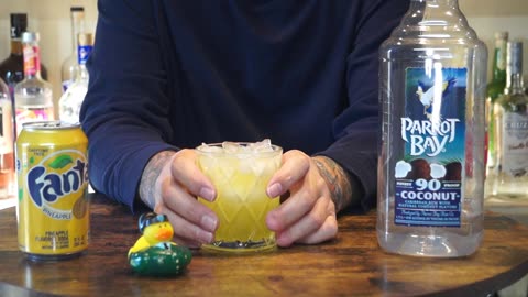 Ronald Hotten - Parrot Bay Coconut Rum 90 proof & Fanta Pineapple Soda