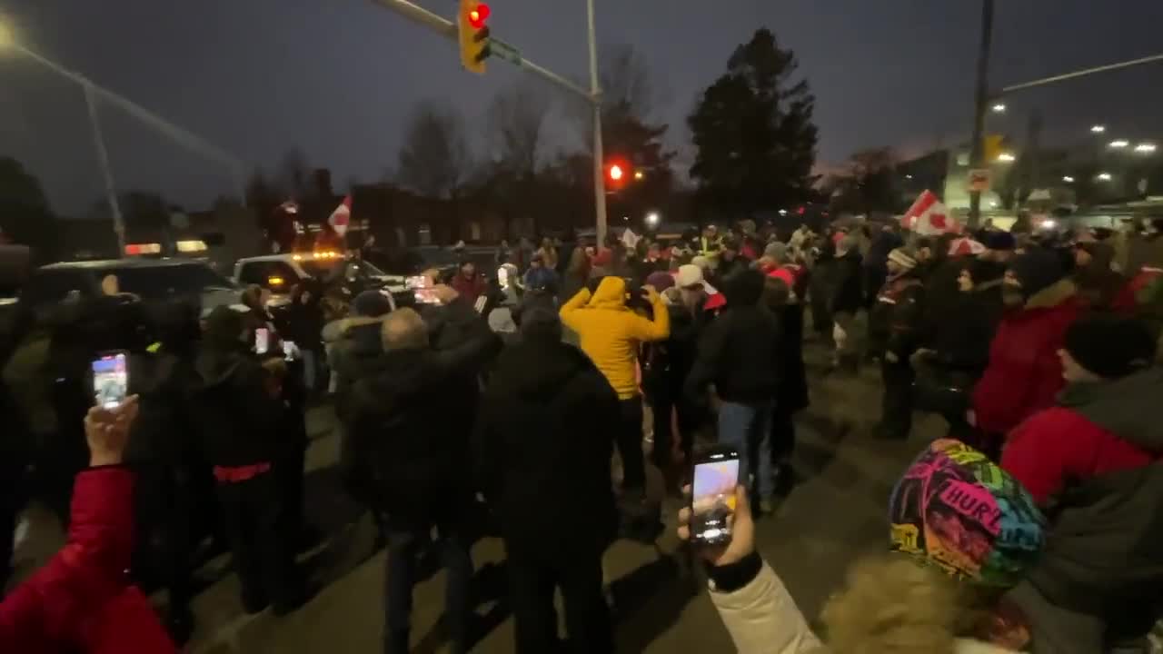 Protesters React to Ontario Justice Ordering End to ‘Freedom Convoy’ Blockade on US-Canada Border