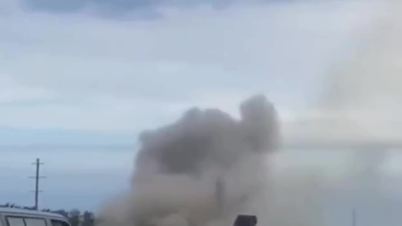 Footage of a Ukrainian Grad Truck